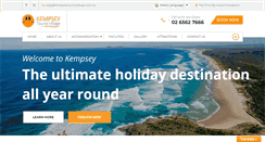 Desktop Screenshot of kempseytouristvillage.com.au